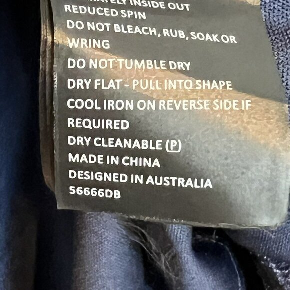 Bardot Lurex Rib Midi Dress in Navy Lurex Metallic Sparkle Womens size Small NWT - Picture 9 of 9